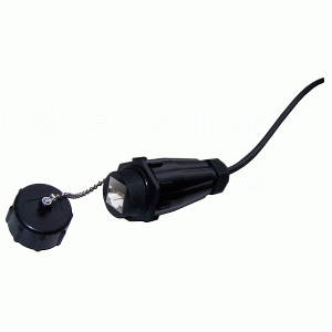 Industrial socket module, RJ45, cat. 5e, STP, 180 degrees, IP68